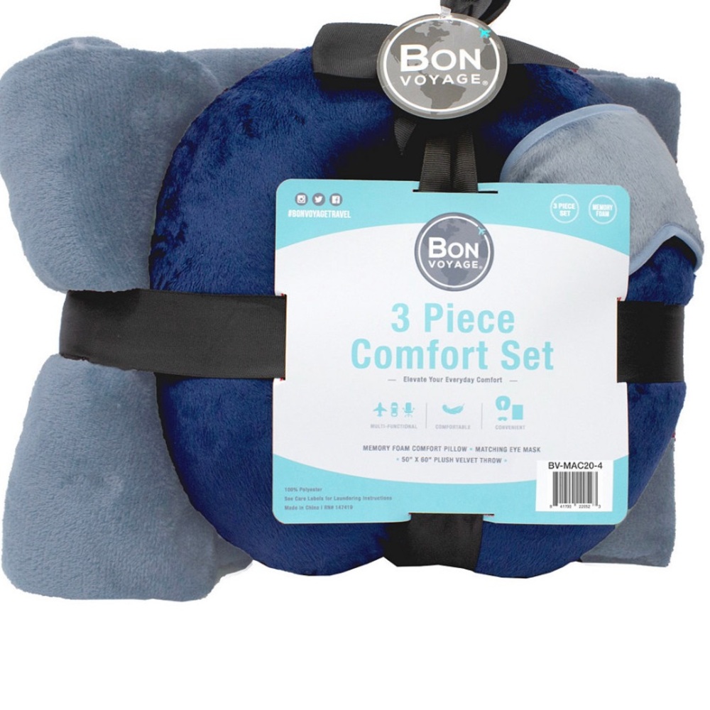 NWT Bon Voyage 3 pieces travel gift set